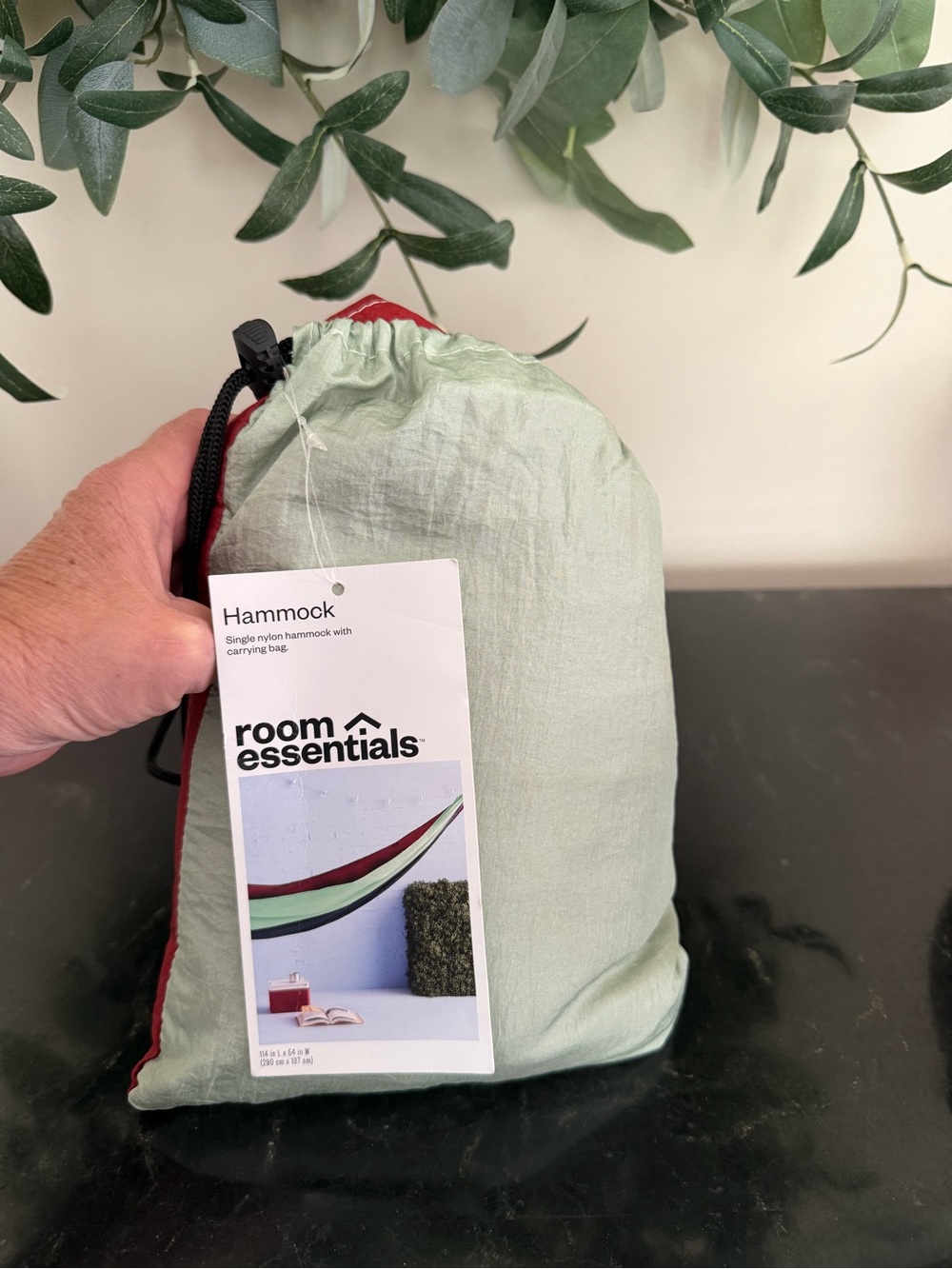 Hammock two-toned in Light Green and Red NWT by Room Essentials